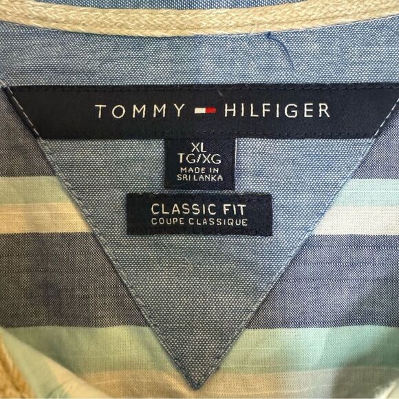 Tommy Hilfiger Classic Fit Cotton Long Sleeve Button Down Shirt Men’s Size XL - Picture 6 of 10